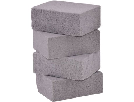 Conjunto De 4 Blocos De Limpeza Ecológica Em Pedra Pomes, Pedra De Limpeza Reutilizável Para Grelhar Zeminpeoel