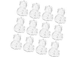 Abaodam 15-caixas De Doces Transparentes Em Formato Urso, Recipientes Para Doces Com Design Adorável, Leves E