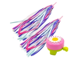 Rebe-1 Par De Tiras De Arco-íris Para Bicicleta Infantil, 2 Manoplas Com Cintas Coloridas Para Meninos E Meninas