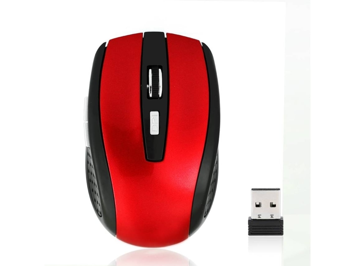 Rato  010 (wireless - 1600 Dpi - Vermelho)*