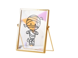 Quadro Decorativo Halloween Laxiscreed Em Acrílico 16x24cm Resistente À Água Para Escritório
