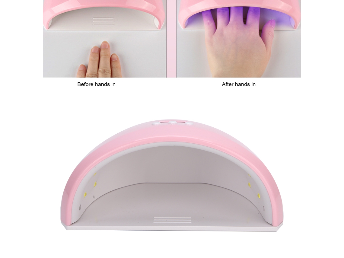 Lâmpada De Cura De Unhas 36w (mini Com Sensor Inteligente) + Eoocoo