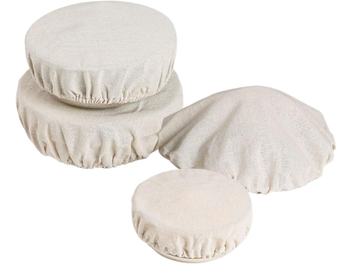 Tampas De Tecido Laváveis Para Frutas, Massa Fermentada E Sobras De Cozinha.