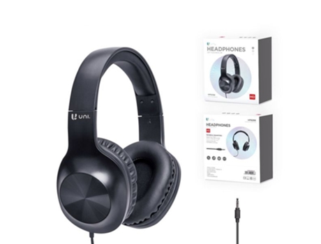 Auscultadores com Fio UNICO STAR HP9296 (On Ear - Microfone - Preto)