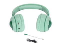 Fones de Ouvido Bluetooth para crianças com luz RGB e som seguro EOOCOO