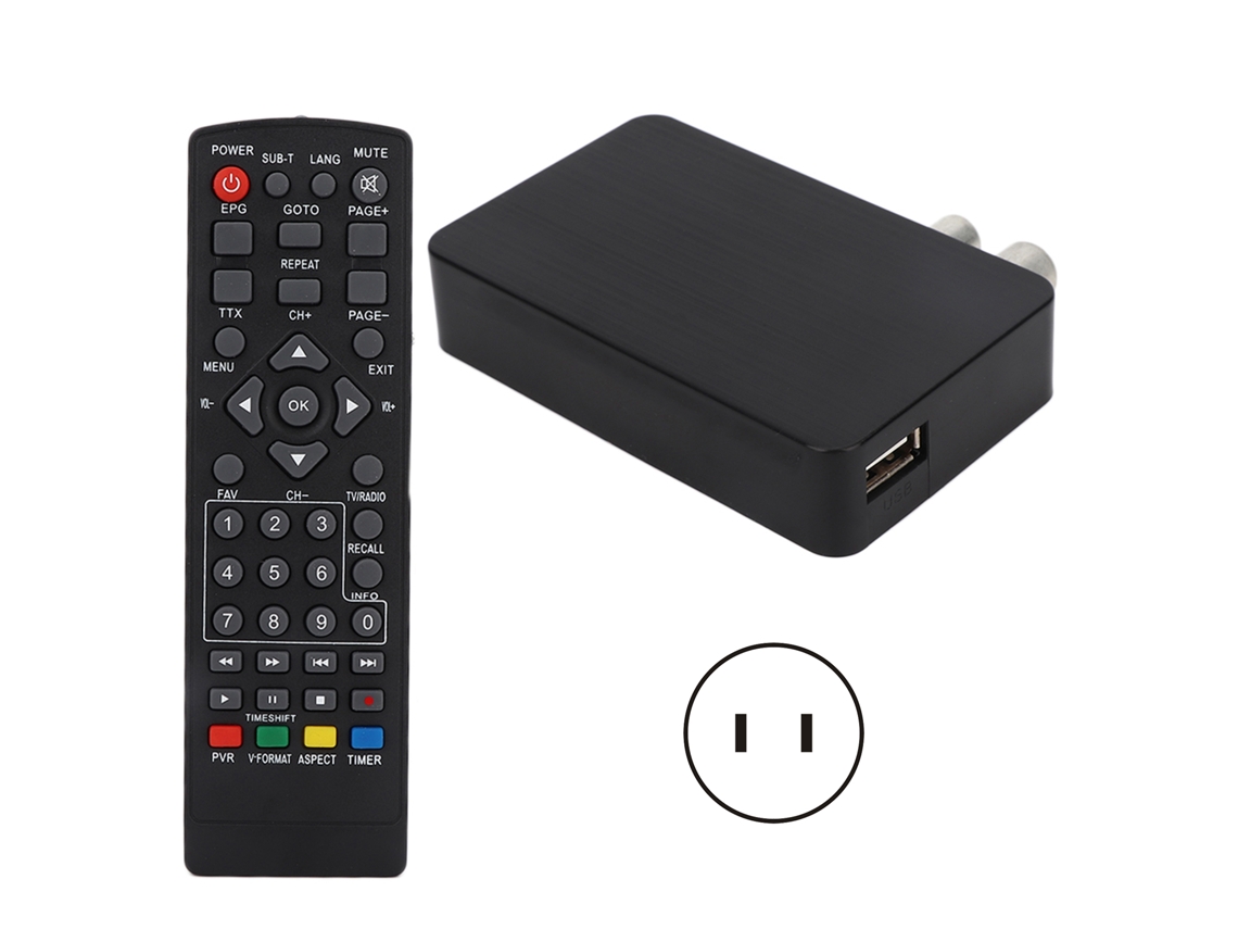Receptor De Tv Digital Com Wifi E Controle Remoto