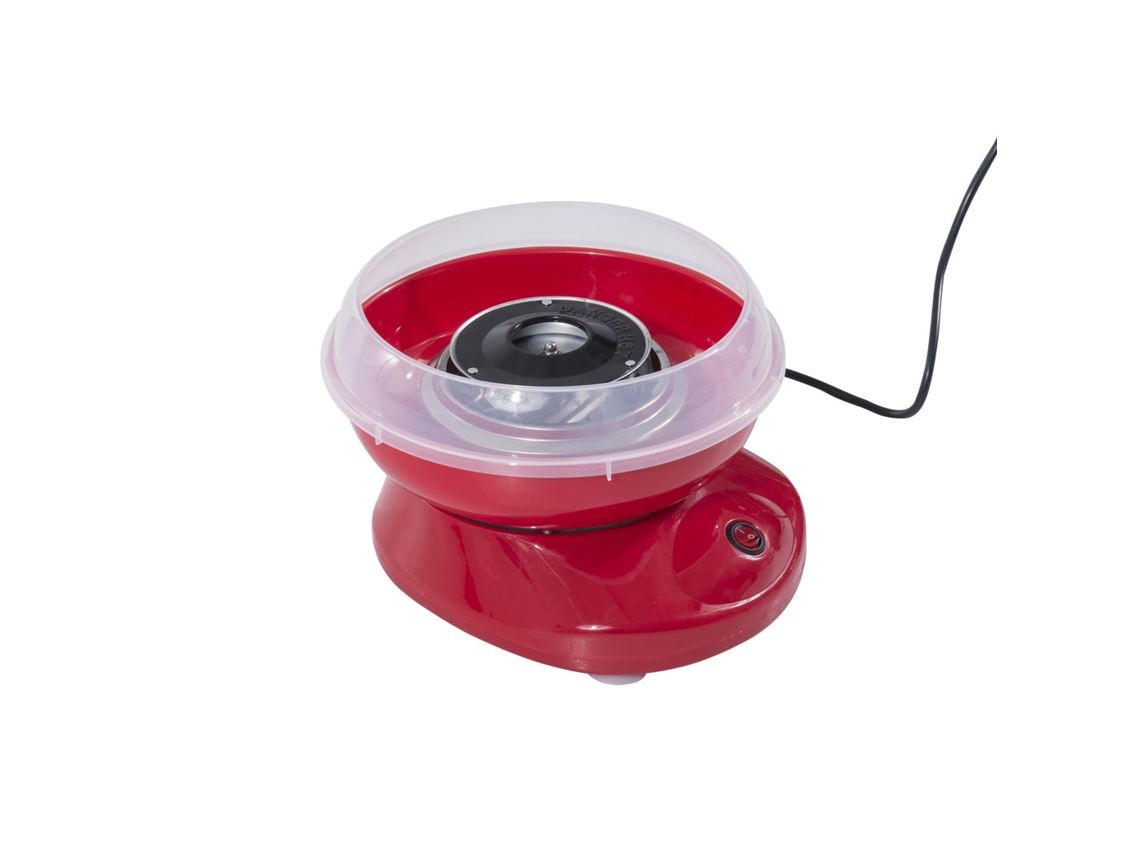 Máquina algodão doce fácil de usar aço inoxidável vermelho