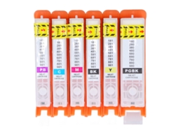 Cartucho de Tinta de Reposição 6 Cores para Impressoras Pixma Ts705 Tr7550 Tr8550 Ts6150 Ts6250 Ts8150 Ts9150 Ts9550