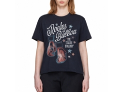 Rockinstone Rocky Movie R.b. Stallion Navy Adult T-shirt Size:s