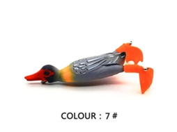 Bionic Bait (floating Rotating Flippers) Yue Xinghui Bionic Bait Floating Duck 9.5cm/12g Rotating Flipper Lure Rotating Tractor