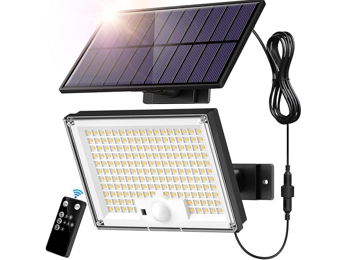 Luminária Solar Girassol 2 Unidades, Impermeável, Decoração De Jardim