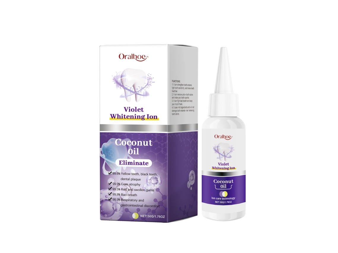 Creme Dental Clareador Roxo para Dentes Brancos e Higiene Oral LAXISCREED