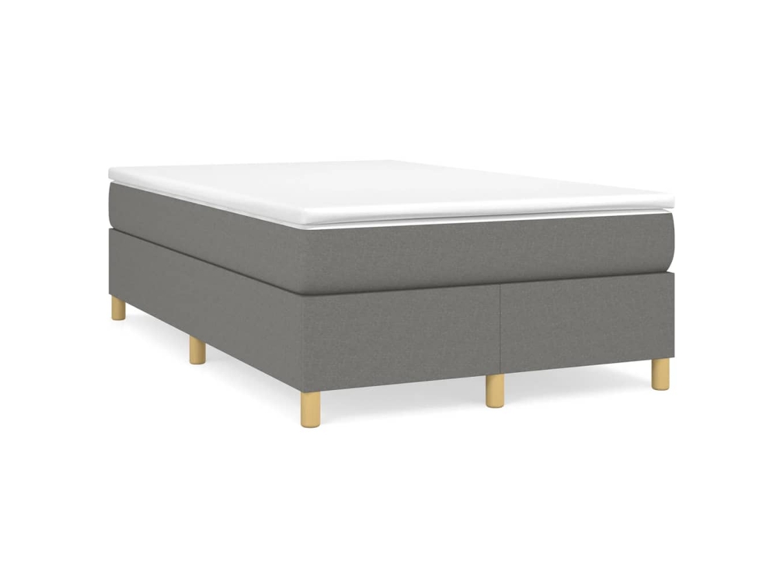 Estrutura de Cama com Molas Tecido Cinzento Escuro MAISON EXCLUSIVE (120x200 cm)