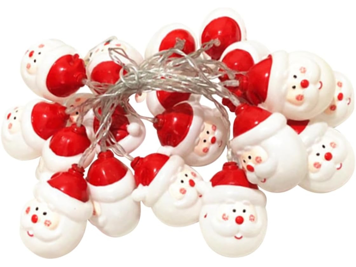 Papai Noel Decorativo Iluminado De Natal Com Led E Gorro Vermelho.