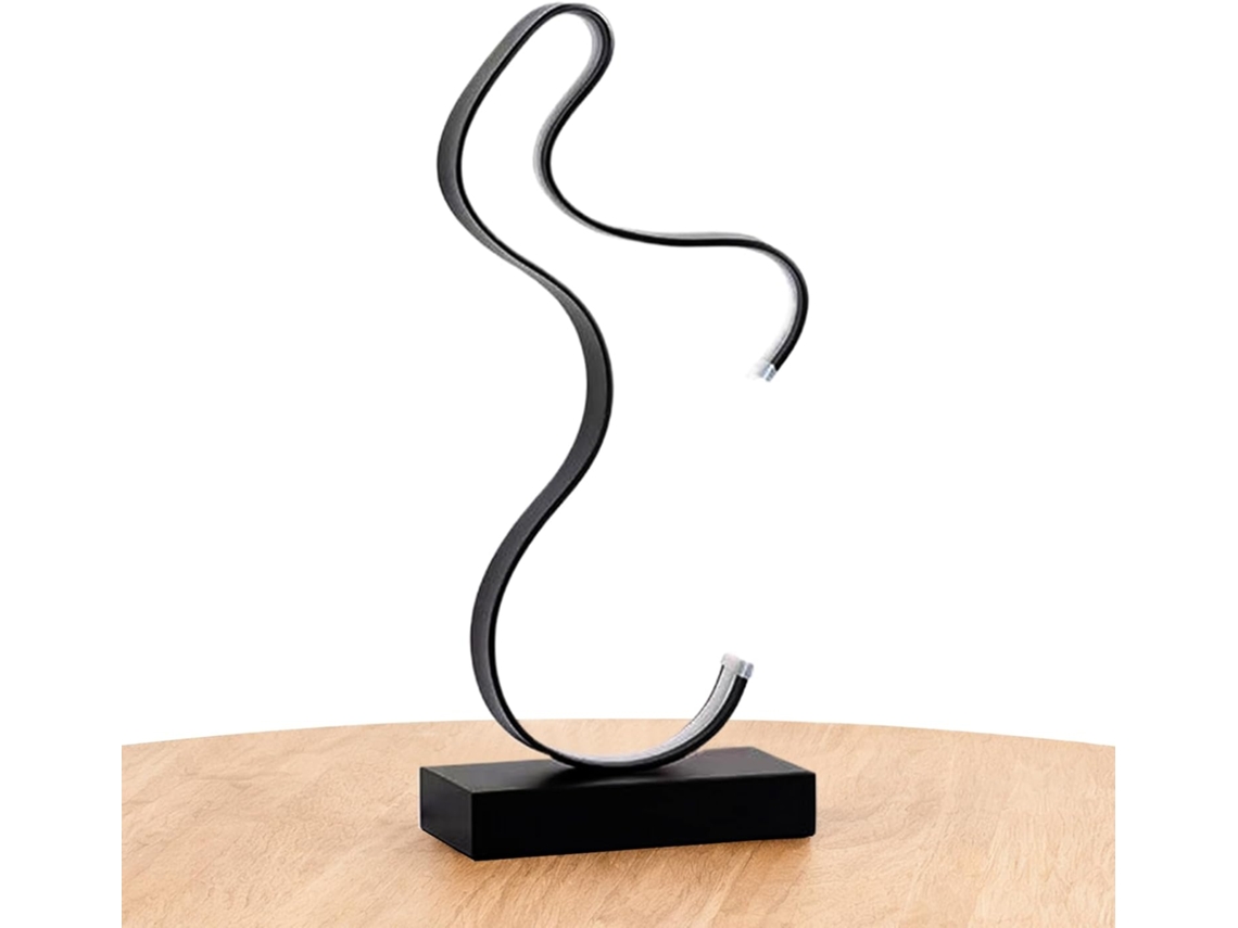 Abajur De Mesa Para Quarto | Led Regulável Com 3 Modos, Arte Abstrata | Luminária Moderna De Cabecei Gokoco