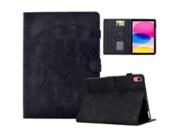 Capa Para Ipad 10.9 Com Estampa De Gatos Em Couro Sintético E Compartimentos Para Cartões Slowmoose (2022)