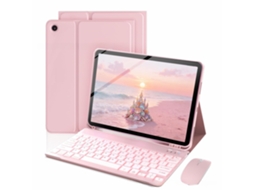 Capa Com Teclado E Mouse Bluetooth Retroiluminados Para Samsung A11 Plus De 11 Polegadas Sm-x230/x235/x236