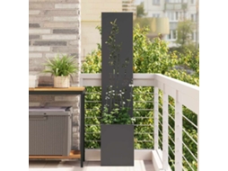 Vidaxl Tela De Privacidade Para Jardim Floral Preto 32 X 32 X 150 Cm