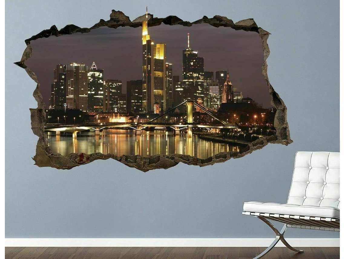 Ville Allemagne Francfort Adesivos Muraux Personnalisés Adesivos Muraux Arte 3d