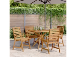 Vidaxl Conjunto De Jantar P/ Jardim 5 Pcs Madeira De Acácia Maciça