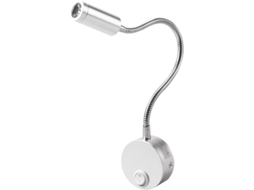Lâmpada De Parede Flexível Led 1w Para Leitura Moderna Hotel Dormitório Alumínio Regulável