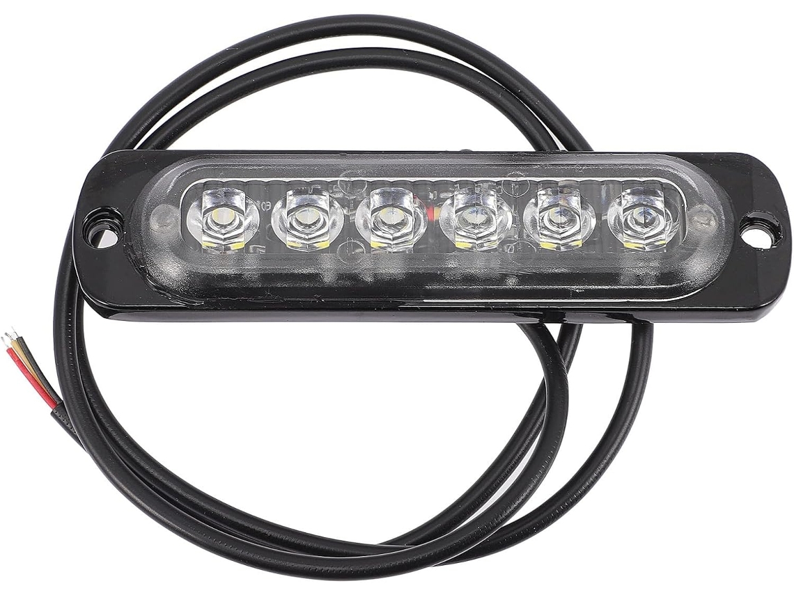Luz Estroboscópica Led Magiclulu Para Carros, 6 Leds, Design Ultrafino Em Liga De Alumínio, À Prova D Água Ipx4 E Rápida