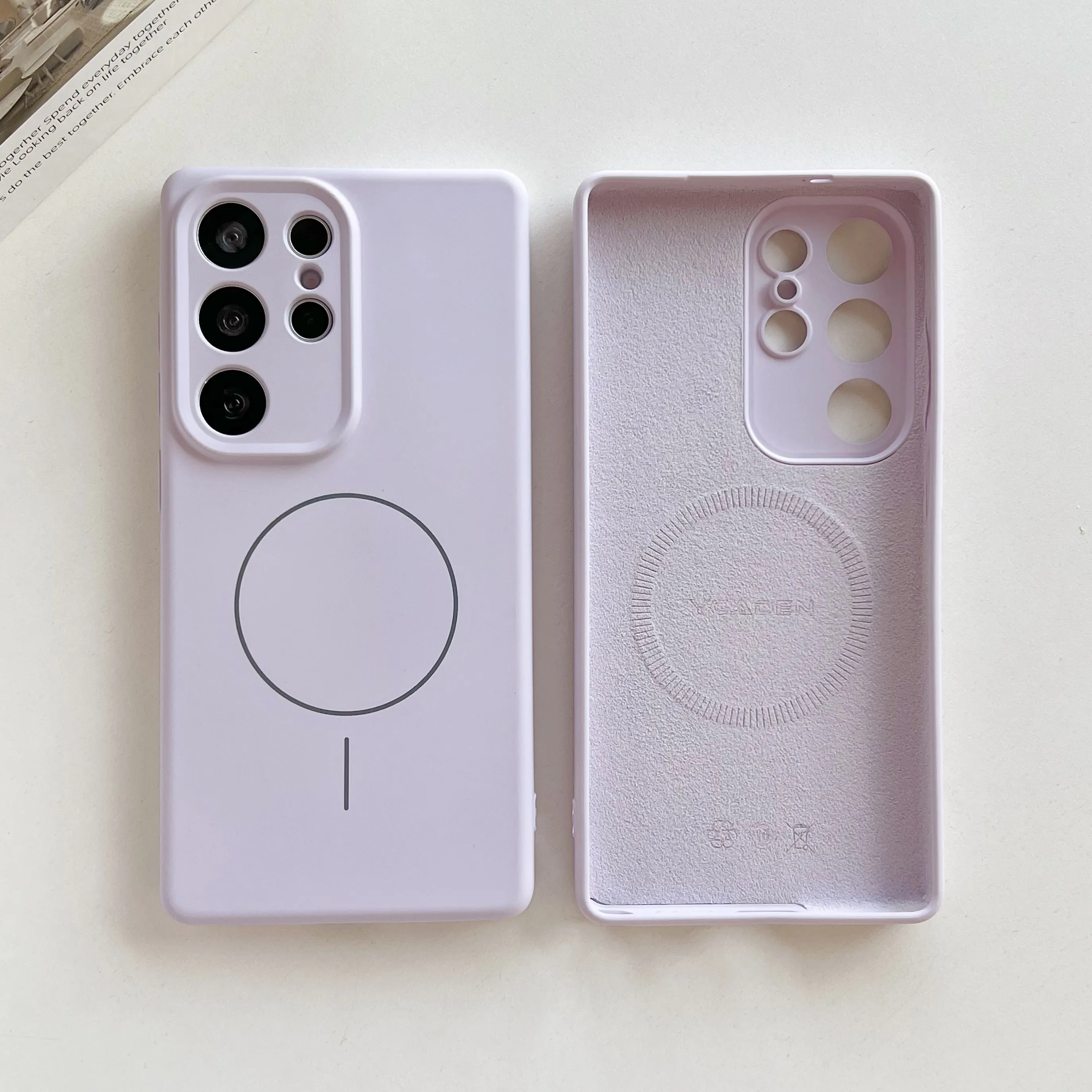Capa Protetora Magnética De Silicone Líquido (samsung S22)