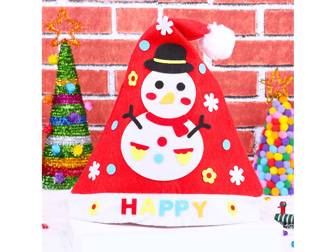 Mali artesanato de Natal em Feltro Diy Boneco de Neve Brinquedo Manual Não Tecido