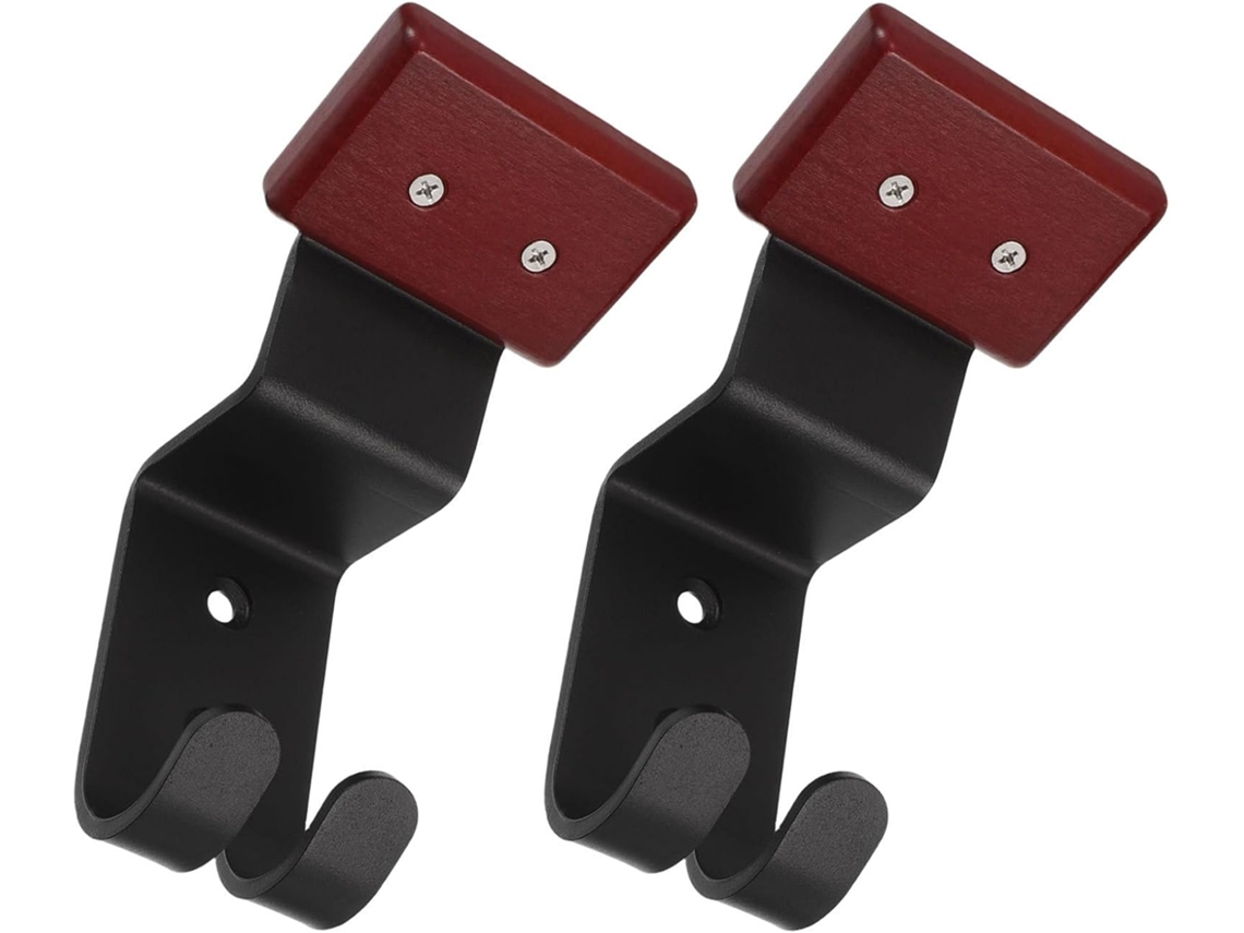Toyandona Mural De Suporte De 2 Peças Para Casque Moto En Acier Au Carbone Et Bois