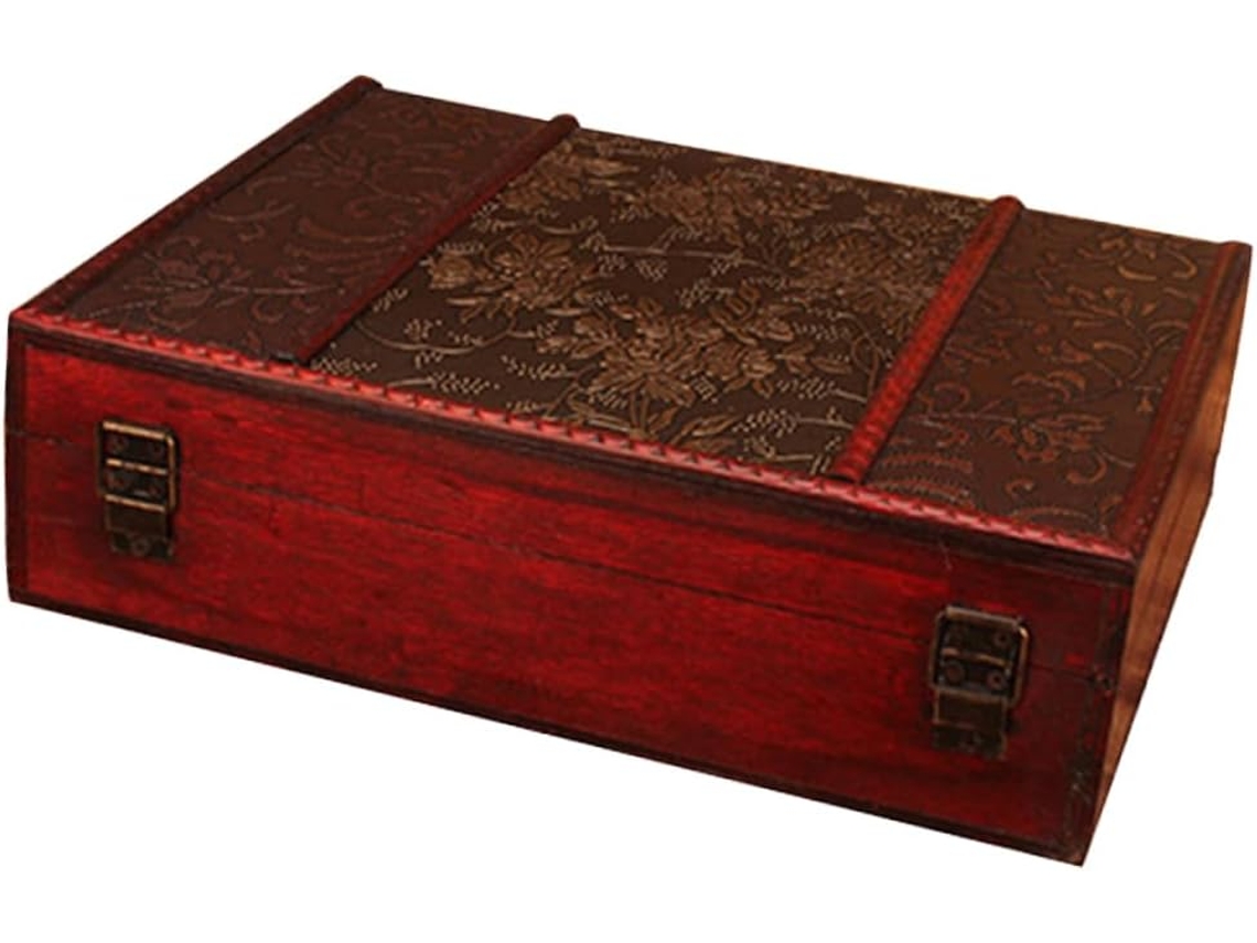 De Madeira, Estilo Vintage, Para Mesa, Caixa.