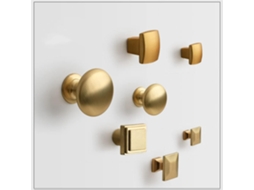 Puxador De Porta Redondo Com Cabeça Quadrada, Dourado, Imitação De Cobre, Puxadores Decorativos Para Móveis, Puxadores