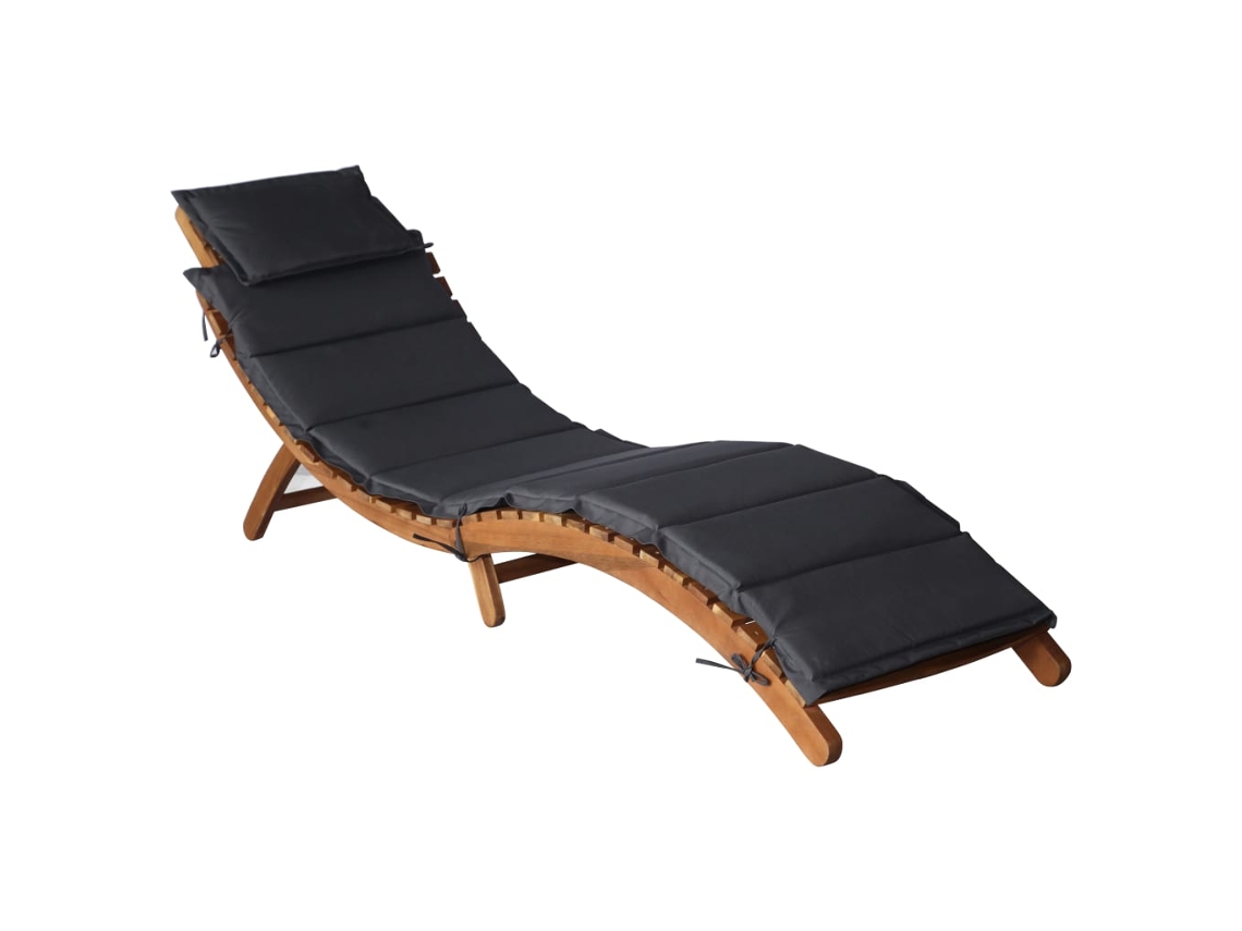 Sunlounger, Sunloungers Vidaxl Cinzeto Madeira (n/a)