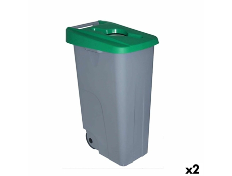 Caixote do Lixo com Rodas Denox 110 L Verde 58 x 41 x 89 cm