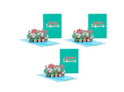 Peças 3d Pop Up Cartões De Natal Cartões De Feliz Ano Novo Cartões De Presente Aquaforge