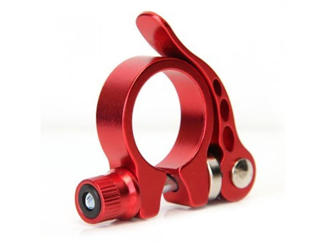 Pasta De Fixação De Cadeira De Bicicleta 31.8mm Em Liga De Alumínio Durável (2 Peças, Vermelho)
