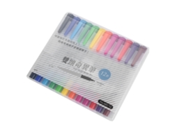 12 Peças De Rotuladores De Óleo Com Pontas Duplas Para Arte, Pintura Manual E Diy (12 Cores)