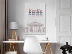 Quadro ARTGEIST Berlin in Watercolours (1 Part) Vertical (60x90)