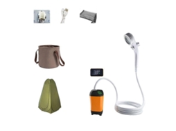Chuveiro Portátil Para Acampamento Ao Ar Livre, Bomba Elétrica Recarregável Por Usb Para Chuveiro De Acampamento PENGDSJE