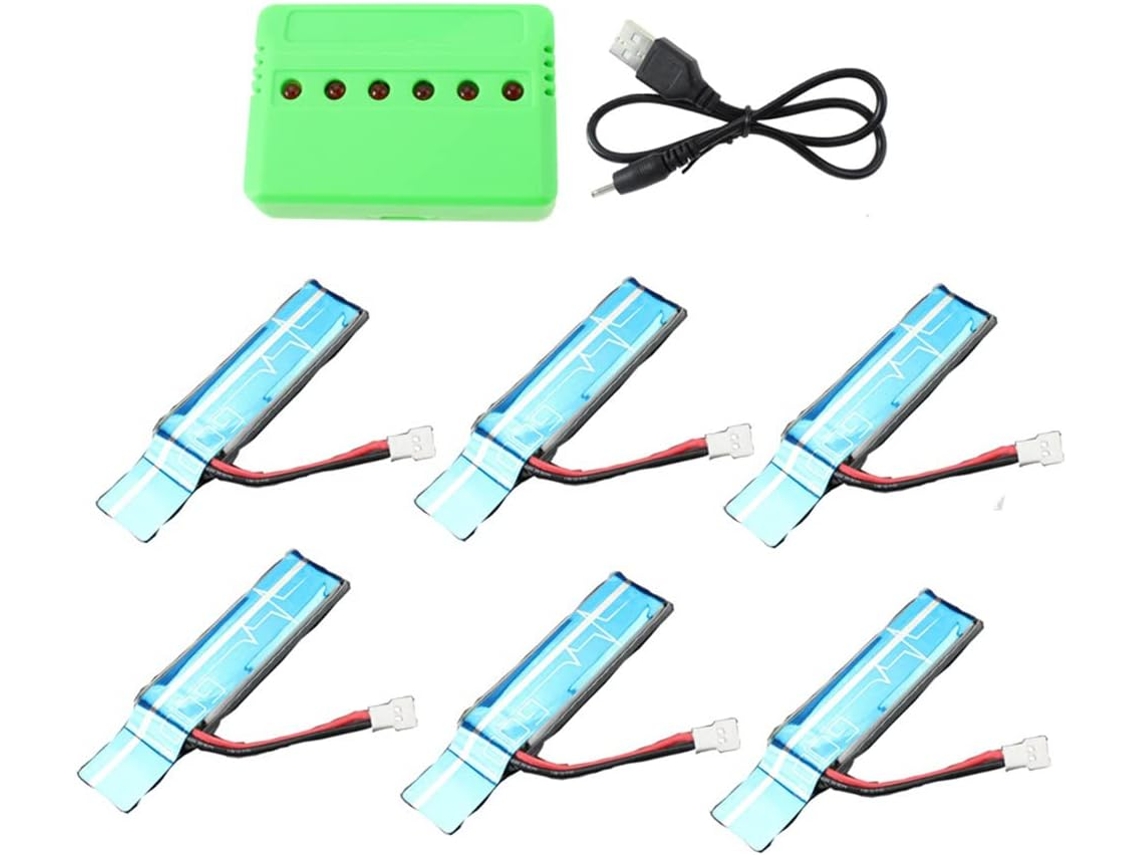 Baterias LiPo 3.7V 520mAh com Carregador SFUSHOS