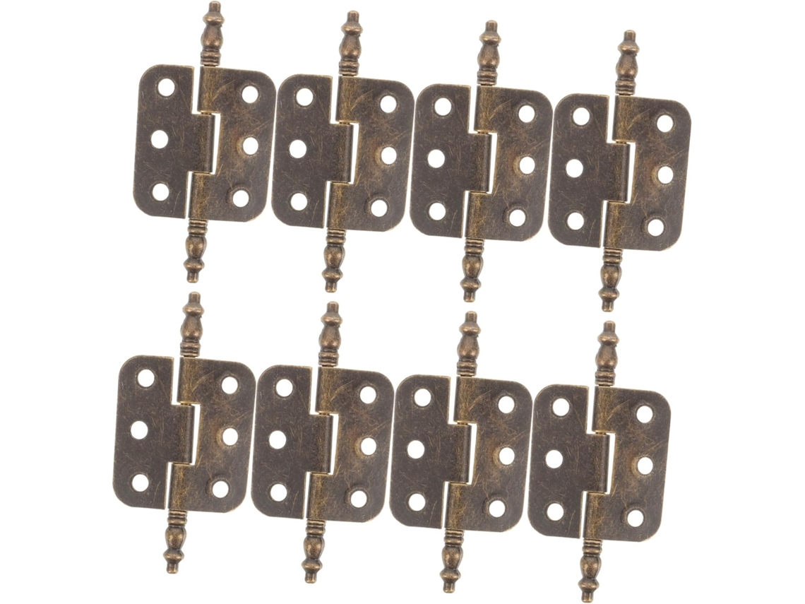 Conjunto De 10 Dobradiças Vintage Antigas Ferro Para Portas Armários,