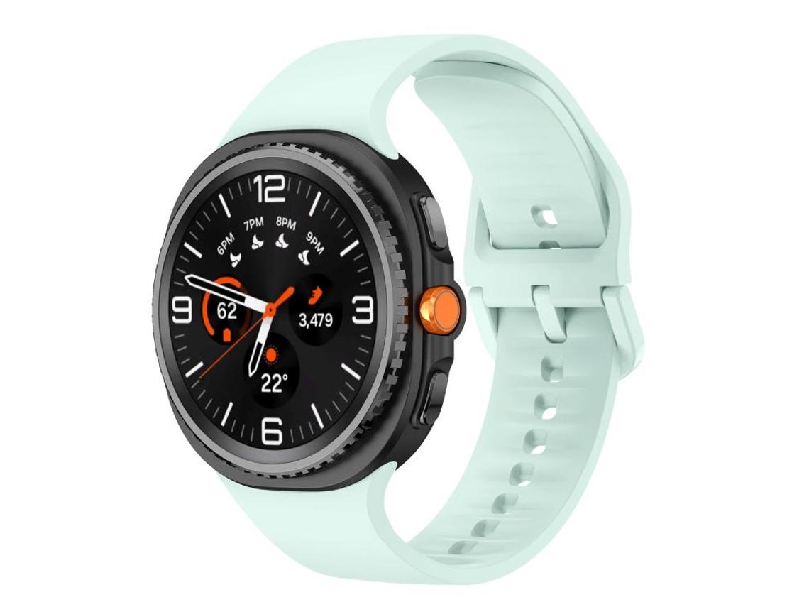Bracelete Para Samsung Galaxy Watch 8/8 Classic - Silicone Lisa E Sólida - Verde Menta