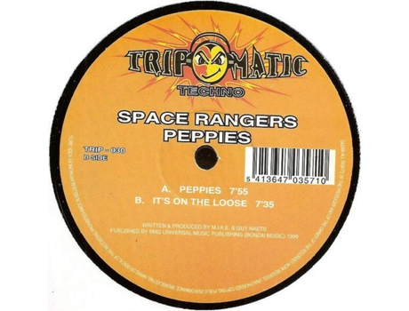 Peppies, Space Rangers | Media Condition Very Good Plus | 1 X Vinyl 12 Tripomatic Records (vg)