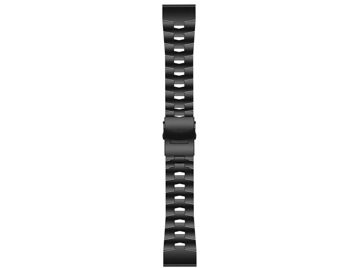 Bracelete de Smartwatch para Garmin Fenix 7 Pro 47mm de liga de titânio de liberação rápida (preta)