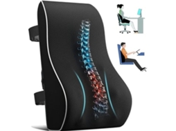 Almofada De Apoio Lombar, Alivia A Dor Lombar Com Suporte Ortopédico Ergonômico Para As Costas*