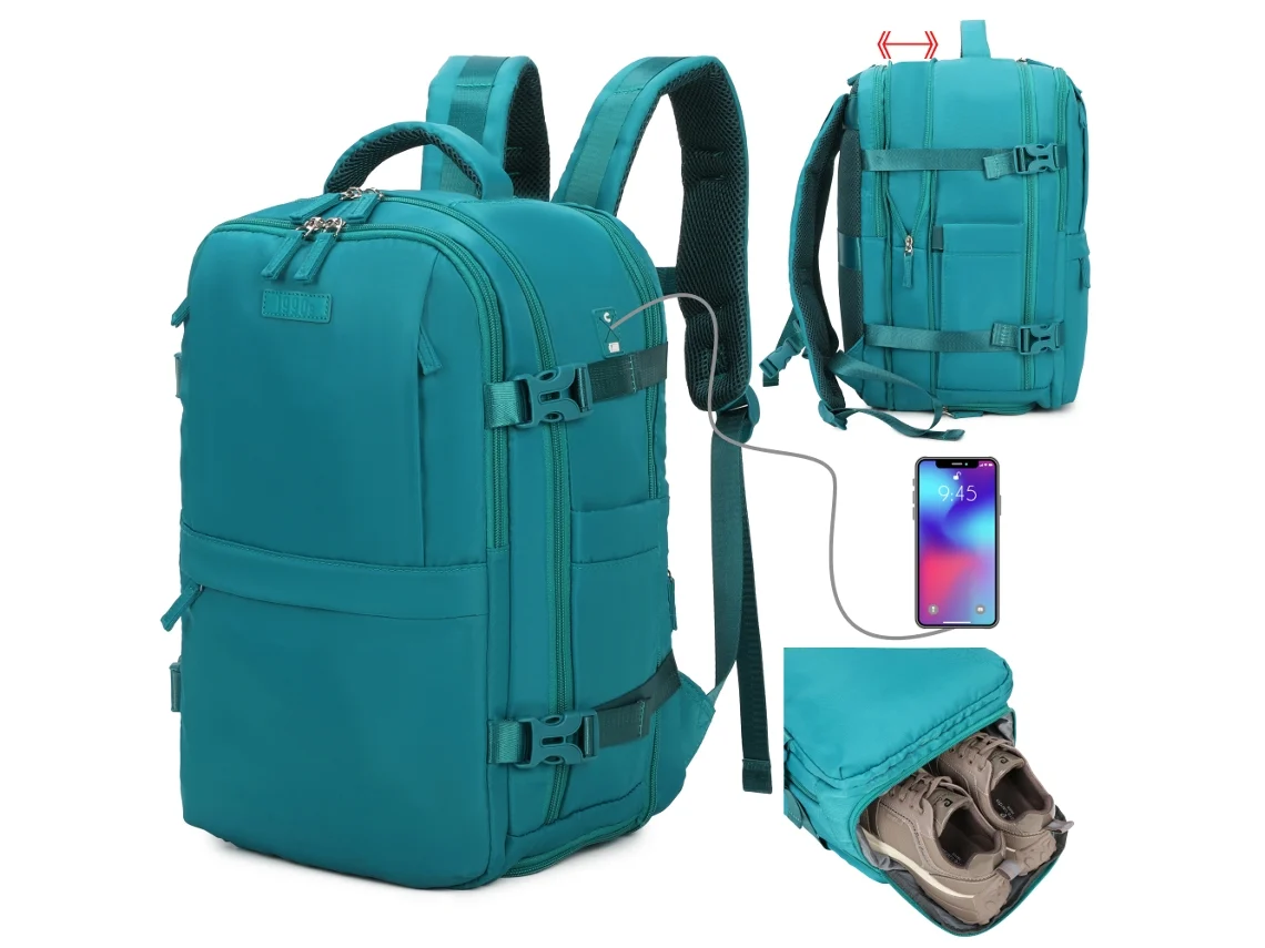 Mochila De Cabine Expansível 1990s Ryanair Verde (40x25x20 25cm 20l 25l)