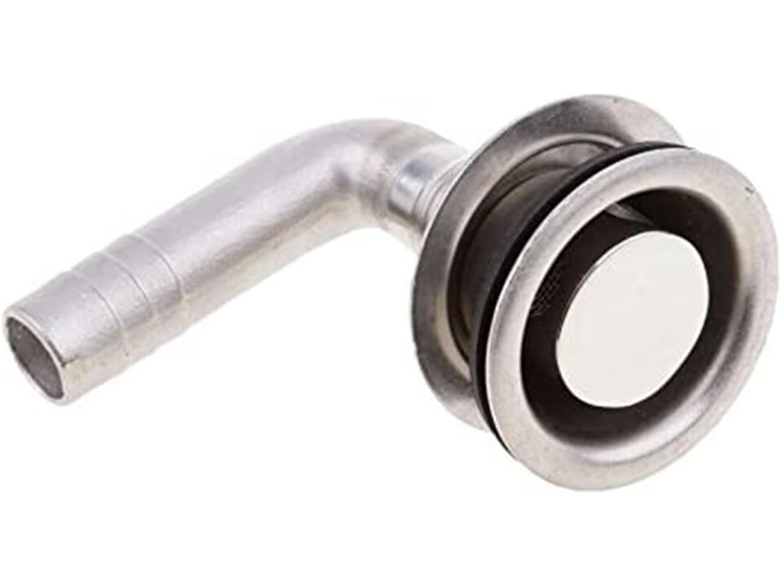 Tuyau de ventilação SFUSHOS de 90° em aço inox, com ou sem parafusos, para acessórios marítimos