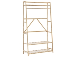 Vidaxl Roupeiro Com Prateleiras 110x40x180 Cm Bambu