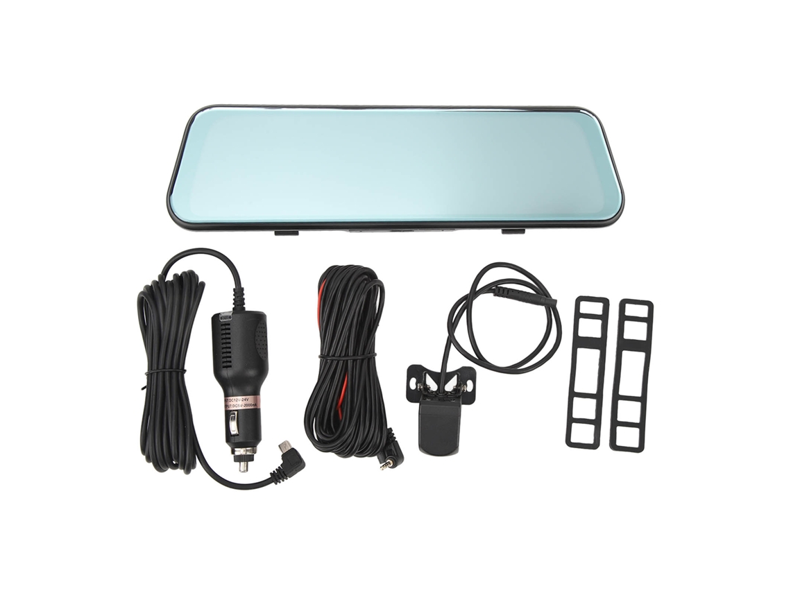 Dash Camera 9.66in Mirror Touch Screen Dual Camera 1080p Wide Angle 24h Parking Mode Motion Detection Car Camera LAXISCREED