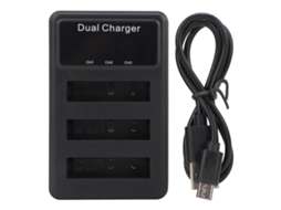 3 Pack Battery Charger For Np Bg1 Micro Usb Digital Camera Battery Charger With Lcd Power Display For Travel LAXISCREED