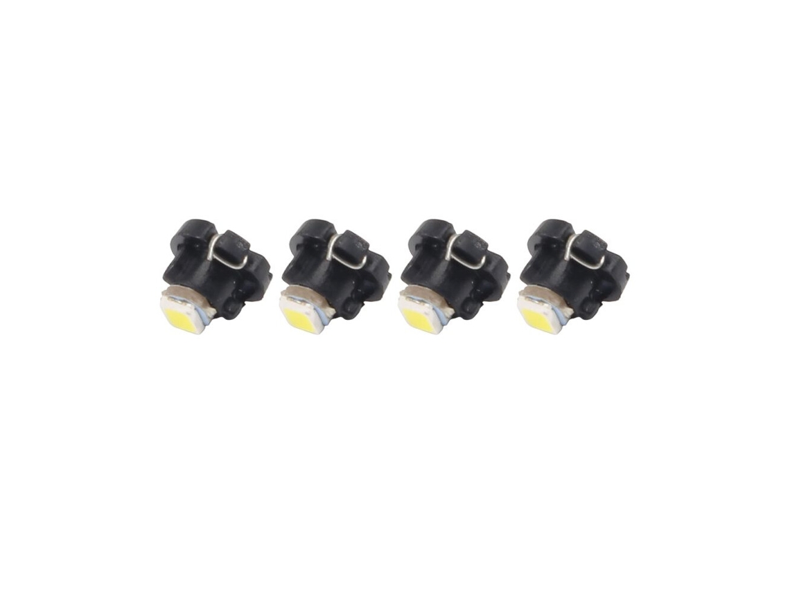 4 Lâmpadas Led Smd T3 Brancas para Iluminação do Painel de Instrumentos Automóvel (1210/3528)